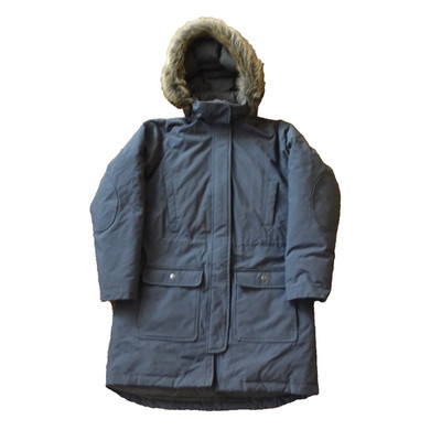 Duluth Down Coat Parka Hood Waterproof Mens M Fur Gray 80/20 Duck Fill