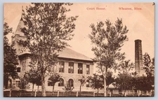 Antique Minnesota Postcard WHEATON Court House Bloom Brothers 1900s