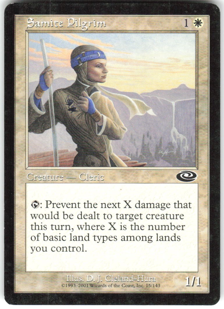 Samite Pilgrim 15 Planeshift Magic: The Gathering MP MTG English Card