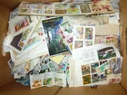 Lot de 100+ Stamps On and Off Paper M N H ,Used CPL SET, Glassines ,Dealer Cards