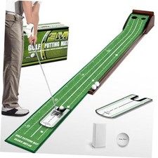 Putting Green Putting matt for Indoors Golf Putting Mat - Indoor Brownish-green