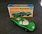 WOW Original Matchbox Superfast 45 Ford Group 6 Green Vintage 1969 Car in Box