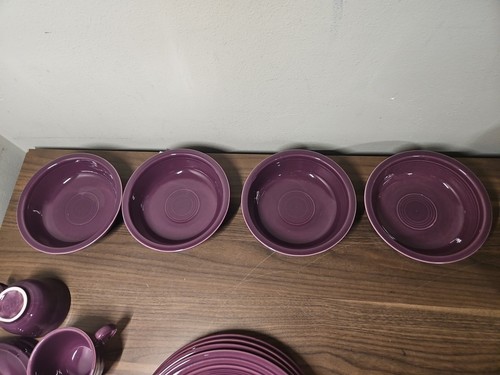 HOMER LAUGHLIN FIESTA FIESTAWARE HEATHER 4 Place Settings 20 Piece Set - Picture 11 of 17