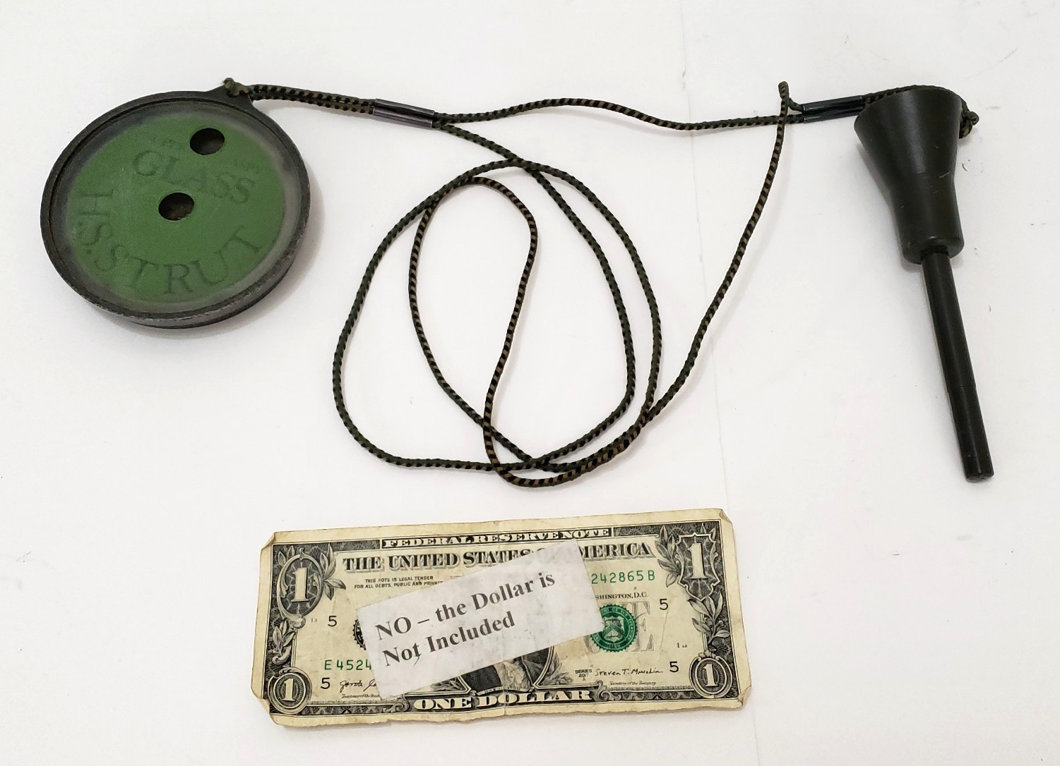 HS STRUT - SUPER RASPY GLASS FRICTION TURKEY CALL With Rubbing Stick & Hanger