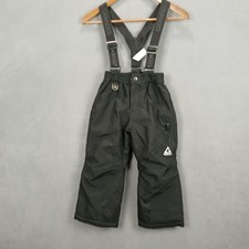 Gerry Snow Bib Unisex Kids 5/6 Black Water Resistance Warmth Removable Suspender