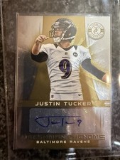 2012 Totally Certified Justin Tucker Freshman Phenoms Gold RC Auto Autograph /25