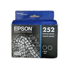 Epson 252 Black Ink Cartridge Exp 11/25 New Sealed