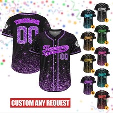 Custom Glitter Cheer Baseball Jersey, Team Name Number Cheer Mom Shirt