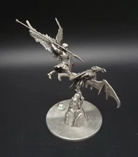 Meier Rawcliffe Pewter Archangel Michael Lucifer Battle Figurine