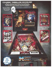 Phantom of the Opera Data East Pinball Flyer ...