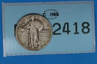 1930 25C STANDING LIBERTY SILVER QUARTER EARLY US TYPE COIN RAW-2418