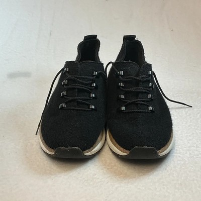 OTBT Speed Sneakers Womens 8 Black Suede  Comfort Travel Lightweight Lace Up