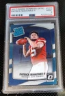 2017 Donruss Optic Football Patrick Mahomes RC Card #177 PSA Mint 9