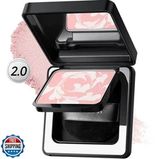 CARSLAN 2.0 Black Magnet Soft Focus Powder, Waterproof Translucent Pressed Se