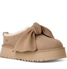 SHIPS TODAY UGG PLATFORM SLIP-ON BOW SLIPPER SAND US 10 11 AUTHENTIC NIB USPS