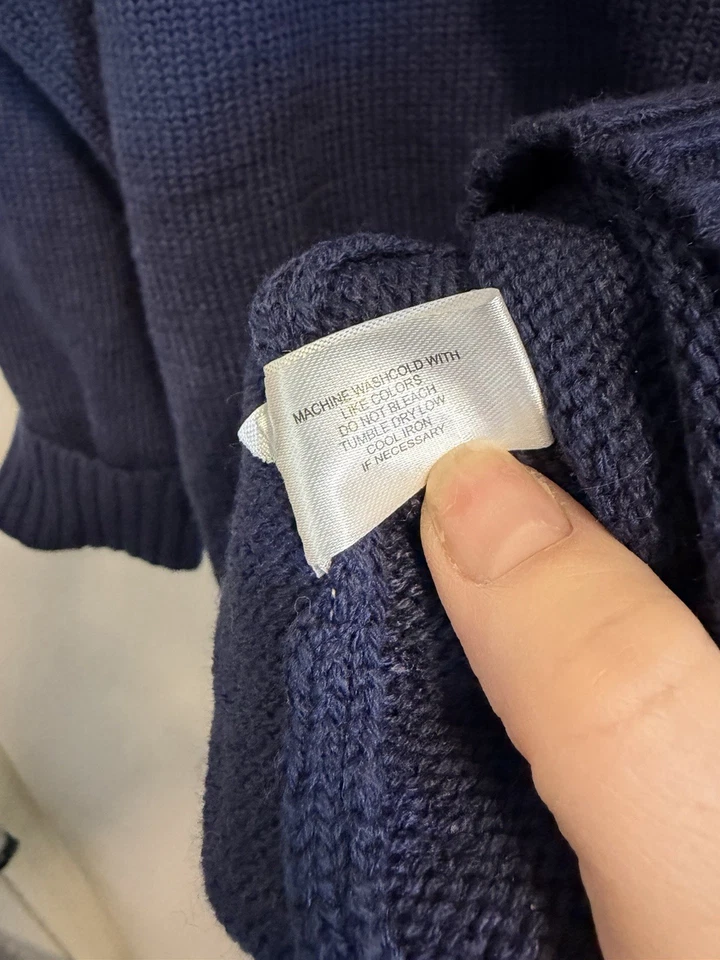 U.S. POLO ASSN | Suéter Pullover con Cremallera 1/4 Rojo Azul Gris Logo-M 10-12 Foto 4 de 4