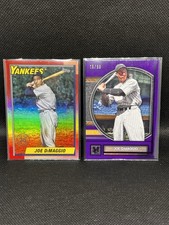 Joe DiMaggio - Insert Pair - Holo And /99 NY Yankees Hall Legend ⚾️