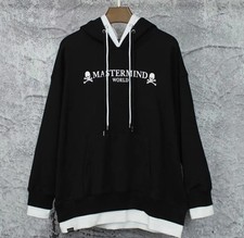 2025AW New Mastermind Splicing Embroidered Skeleton Sweatshirt Hoodie
