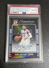 Karl Anthony Towns 2016 Optic Signature Series Holo Silver Auto PSA 10 Pop 2