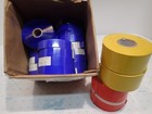Flagging Tape Plastic Ribbon Odd Lot 23 Rolls Blue 1" x 1200 ft + 2 Yellow 1 Red — photo 3