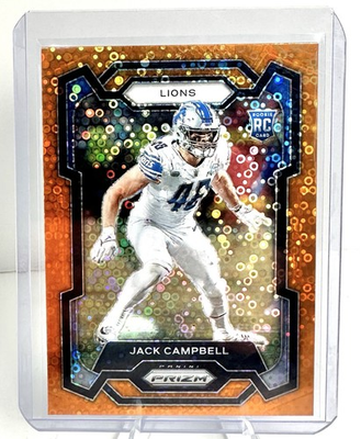#ad 2023 Panini Prizm Rookies Jack Campbell #330 Orange Disco RC SP $9.98