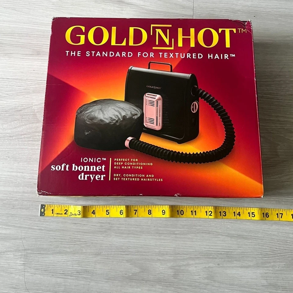 Gold N Hot Ionic Soft Bonnet Dryer Professional Textured Hair Deep Conditioning - Image 3 of 4