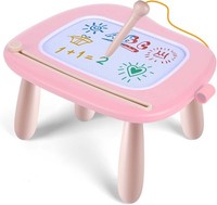 Smasiagon Kinder-Spielzeug Ab 1 Jahr, Magnetische Maltafel Zaubertafel Bunt Pink