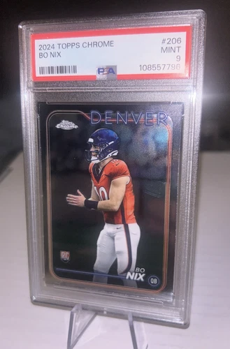 2024 TOPPS CHROME #206 BO NIX ROOKIE RC PSA 9