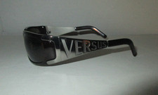 Vintage 90's VERSUS Gianni Versace 6007 Sunglasses Shield 108/3 Tortoise Silver