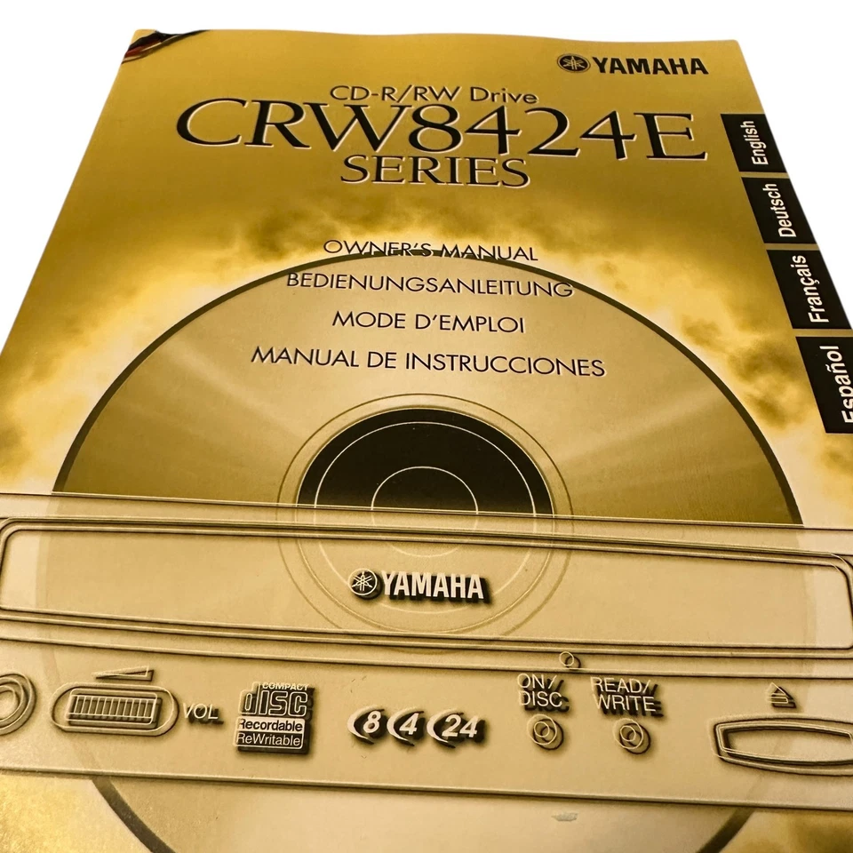 Unidad interna de CD-RW Yamaha grabadora de CD CD-ROM CD-Regrabadora Windows 95/98 8x4x24x Foto 3 de 4