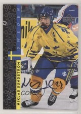 1995-96 Upper Deck Be a Player Auto Niklas Sundstrom #S177 Auto 0a4