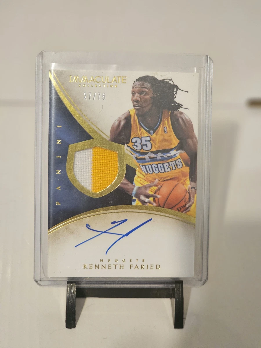 Kenneth Faried AUTO ROOKIE Lot (3 Cards) Immaculate 27/75, Innovative Ink