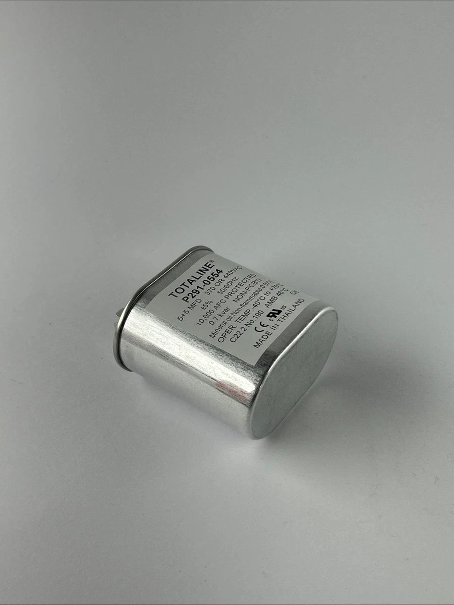 Totaline P291-0554 5+5 MFD Oval Dual Run Capacitor 370/440VAC HVAC photo 4