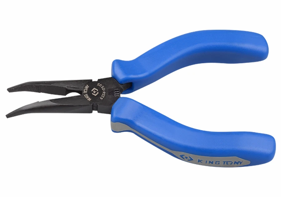 KING TONY 5" 45° Bent Nose Mini Pliers Spring  Precision Tool Made in Taiwan