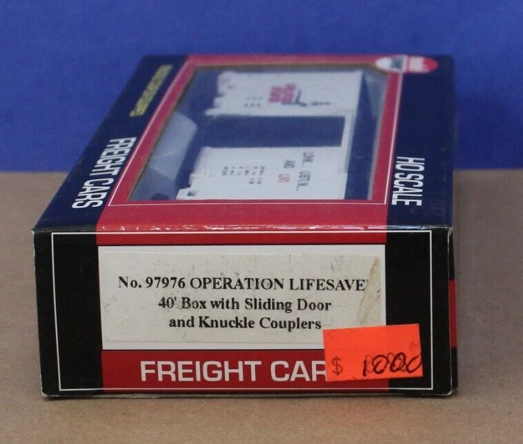 Model Power 97976 HO 40' Box Car Operation Lifesaver RTR NIB - Image 2 of 2
