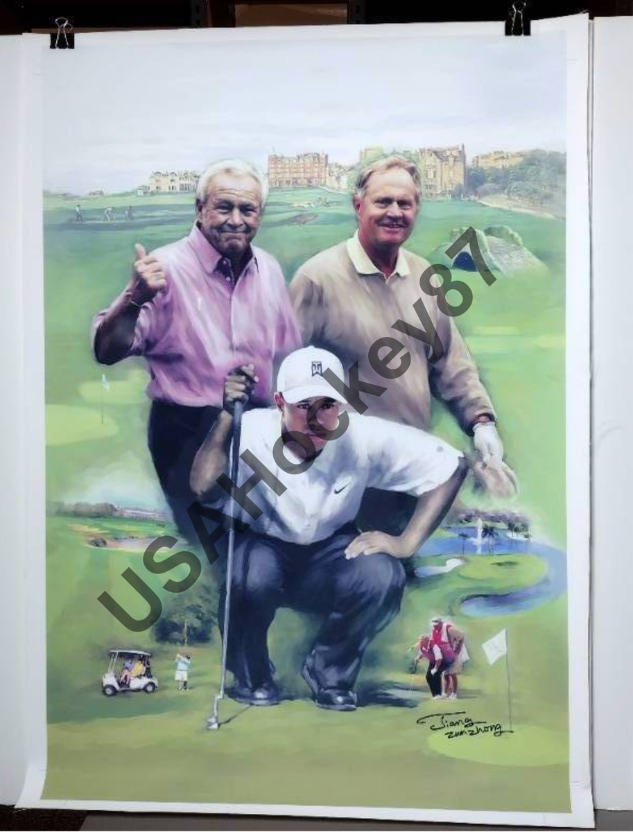 Jack Nicklaus サイン入り写真 & Tiger Woods フォト jack-nicklaus-tiger-woods-