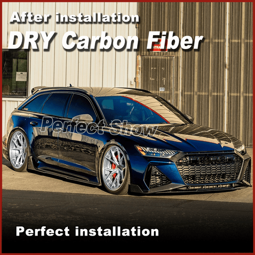DRY Carbon faldones laterales accesorios Side Skirts Lip para Audi RS6 RS7 C8 Avant 19+ - Imagen 5 de 17