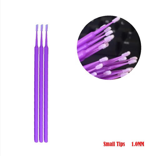 100Pcs 1.0/2.0mm Micro Car Touch Up Paint Brushes Small Tips Micro Applicators - Bild 3 von 12