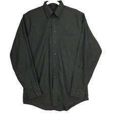 Arrow Company Wrinkle Free Oxford Shirt Men's 15.5-34/ 35 Green Long Sleeve