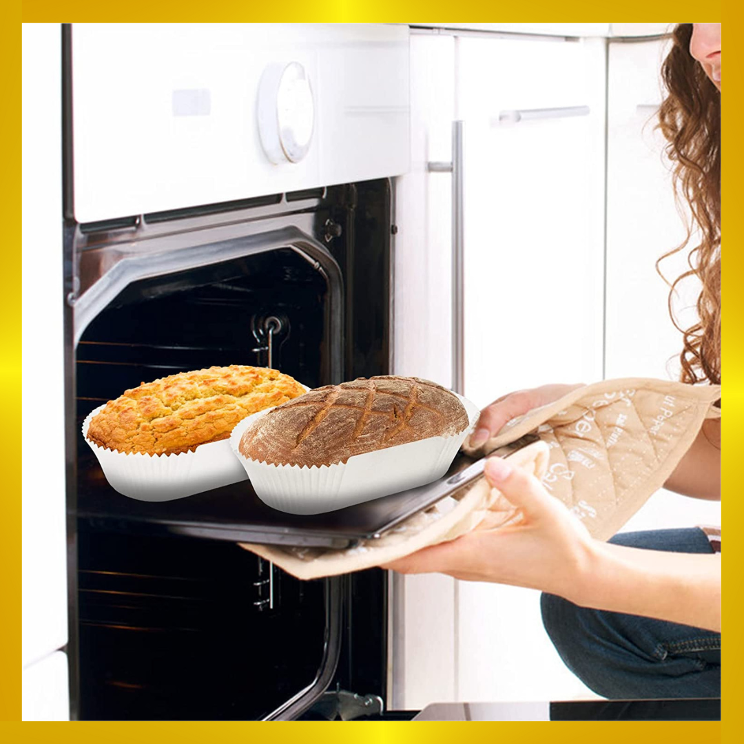 NonStick GreaseProof Cake Case Liner For 1lb & 2lb Baking Loaf Tins