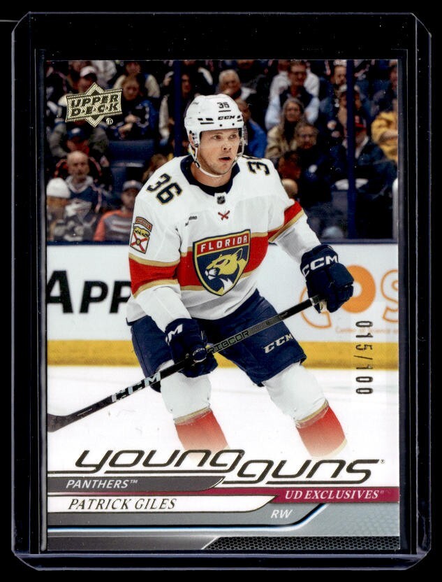 2024-25 UPPER DECK SERIES 2 PATRICK GILES YOUNG GUNS #476 EXCLUSIVES 015/100