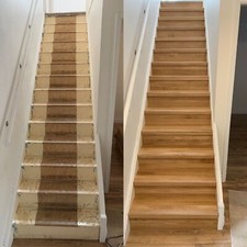 Marches d'escalier en chêne européen - Système d'escalier 2 - Huilées avec...