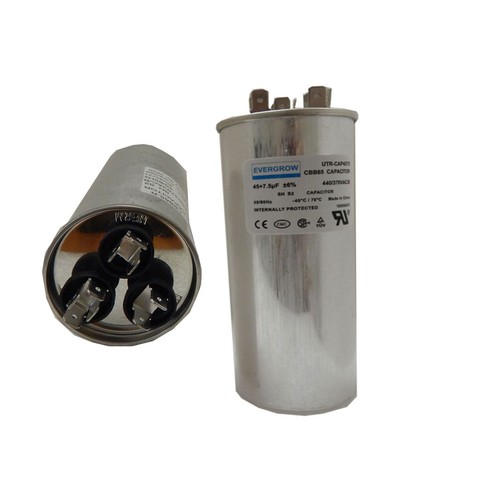 45/7,5 MFD uF 370/440 VAC CBB65B Dual Run Rundkondensator, UL-gelisteter Motorru.. - Bild 3 von 3