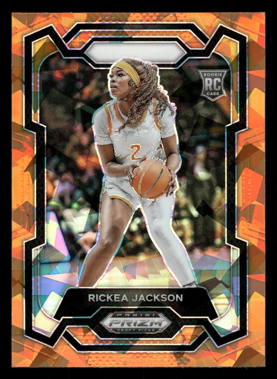 2024 Panini Prizm Draft Picks #44 Rickea Jackson Orange Ice RC