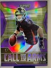 2021 Panini Playoff - Call to Arms Matt Ryan #CA-MRY Purple Refractor Parallel 