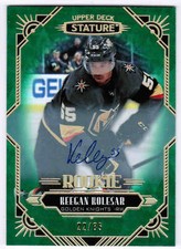 20/21 2020 UPPER DECK STATURE KEEGAN KOLESAR #148 ROOKIE AUTOGRAPH AUTO GREEN 85