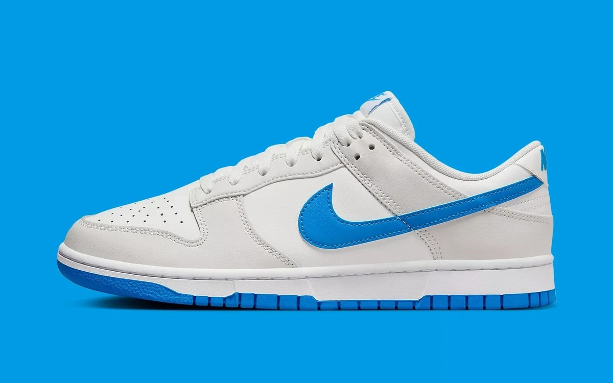 国内配送 NIKE DUNK LOW RETRO SUMMIT WHITE /PHOTO BLUE Nike Dunk Low Retro Summit White/Photo Blue DV0831-108 MEN'S