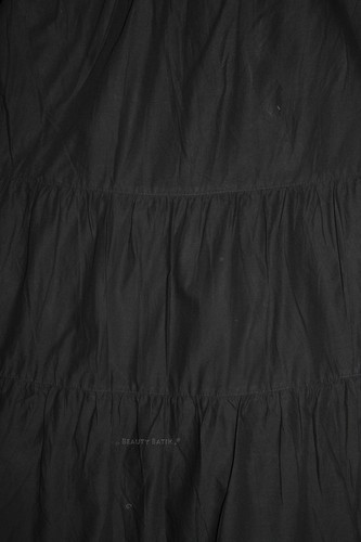 BeautyBatik Black Women Cotton BOHO Gypsy Long Maxi Tier Flare Skirt 3X 22 - Picture 2 of 2