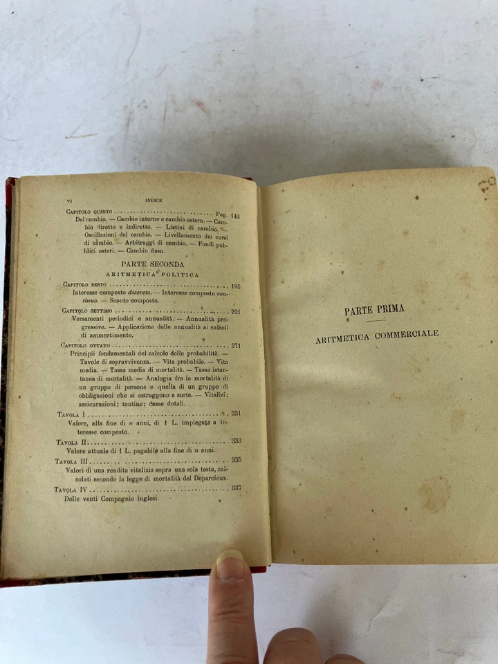 ARITMETICA COMMERCIALE E POLITICA-Torino : presso G. B. Paravia e Co., 1891 - Immagine 3 di 4