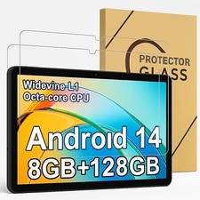 2 Pack HD Tempered Glass for ECOPAD 10.1 THTH-K12C, Screen Protector Clear
